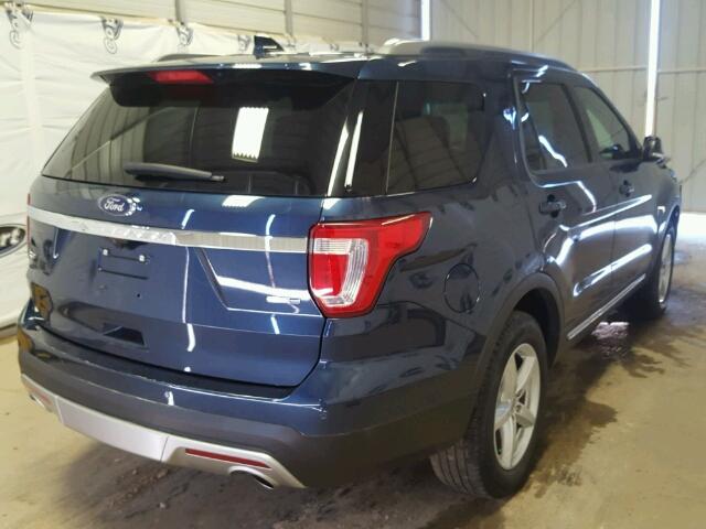 1FM5K8D80GGC02977 - 2016 FORD EXPLORER X BLUE photo 4