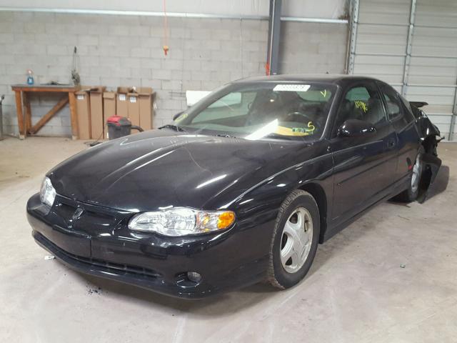 2G1WX15K649265659 - 2004 CHEVROLET MONTE CARL BLACK photo 2