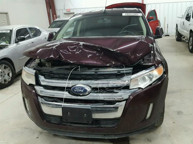 2FMDK3KC4BBA82302 - 2011 FORD EDGE LIMIT PURPLE photo 9