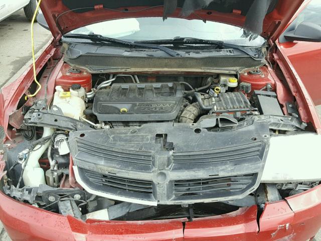 1B3LC56B49N535716 - 2009 DODGE AVENGER SX RED photo 7