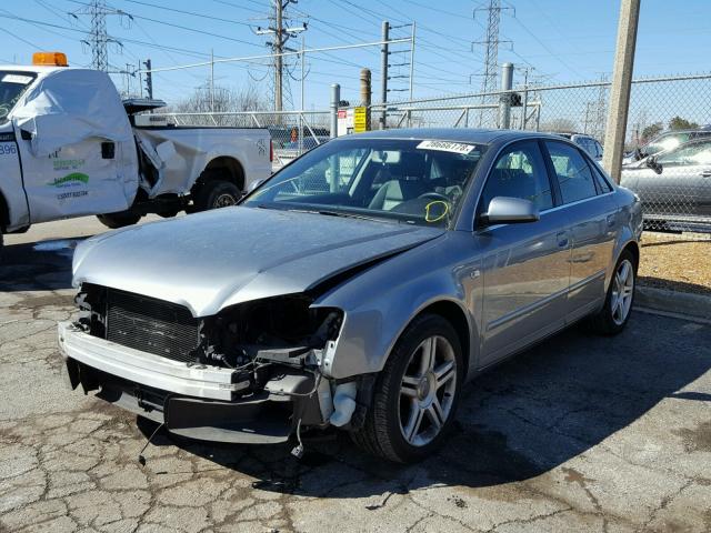 WAUDF78E57A158117 - 2007 AUDI A4 2.0T QU GRAY photo 2