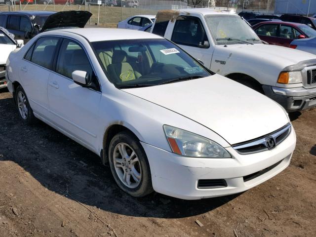 1HGCM56376A042069 - 2006 HONDA ACCORD SE WHITE photo 1