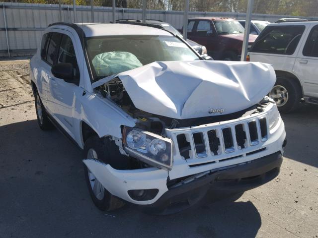 1C4NJDBB7ED800447 - 2014 JEEP COMPASS SP WHITE photo 1
