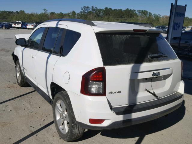 1C4NJDBB7ED800447 - 2014 JEEP COMPASS SP WHITE photo 3
