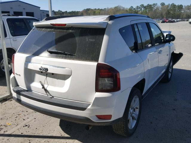 1C4NJDBB7ED800447 - 2014 JEEP COMPASS SP WHITE photo 4