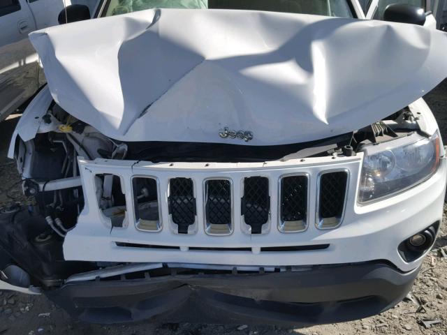 1C4NJDBB7ED800447 - 2014 JEEP COMPASS SP WHITE photo 7