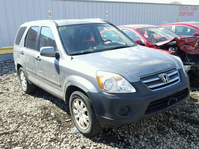 JHLRD78875C028708 - 2005 HONDA CR-V EX GRAY photo 1