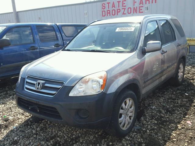 JHLRD78875C028708 - 2005 HONDA CR-V EX GRAY photo 2