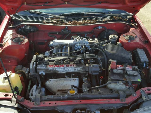 1NXAE91A4MZ257755 - 1991 TOYOTA COROLLA RED photo 7