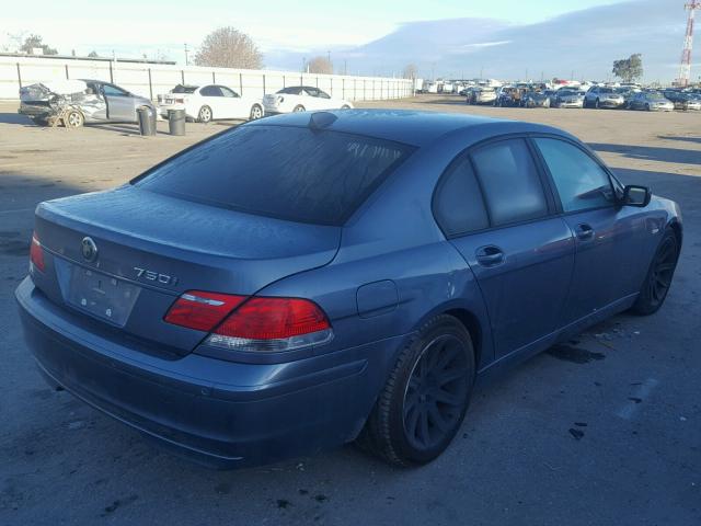 WBAHL83526DT02906 - 2006 BMW 750 I GRAY photo 4