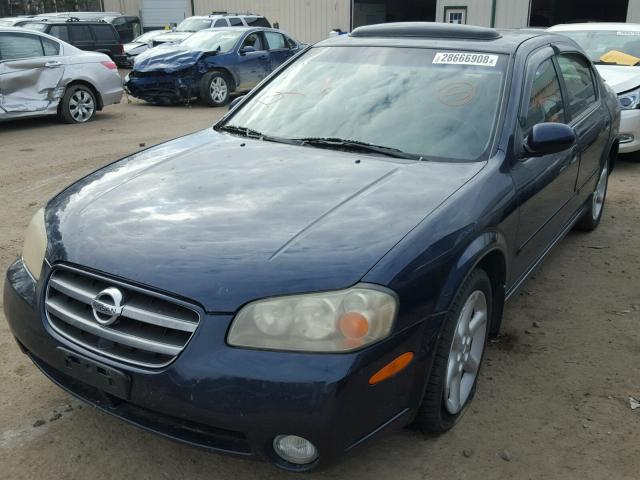 JN1DA31D73T500549 - 2003 NISSAN MAXIMA GLE BLUE photo 2