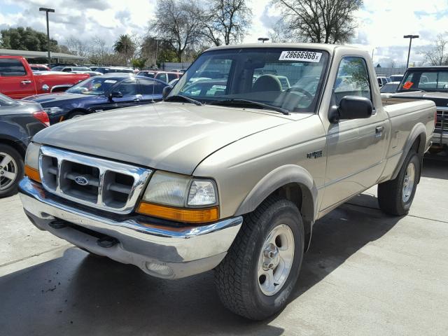 1FTYR11V6YPA88029 - 2000 FORD RANGER TAN photo 2