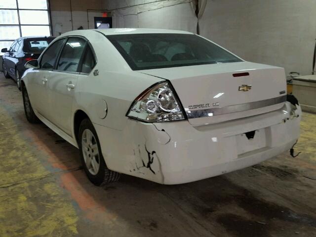 2G1WB57K991289012 - 2009 CHEVROLET IMPALA WHITE photo 3