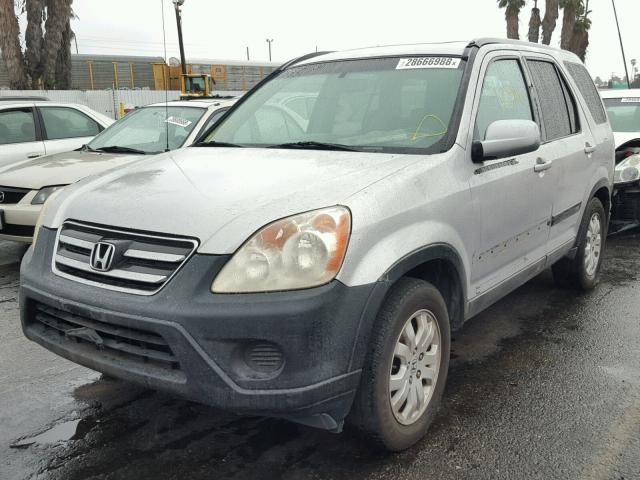 JHLRD78895C048510 - 2005 HONDA CR-V EX SILVER photo 2