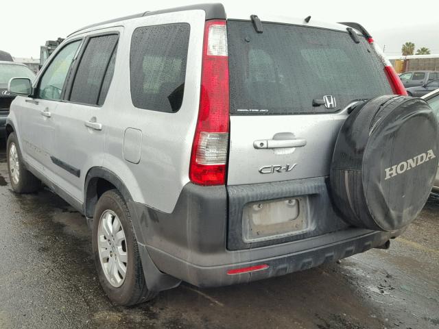 JHLRD78895C048510 - 2005 HONDA CR-V EX SILVER photo 3