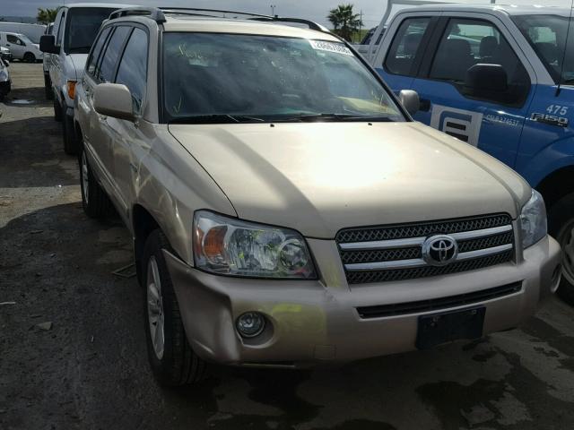 JTEEW21A160022973 - 2006 TOYOTA HIGHLANDER BEIGE photo 1