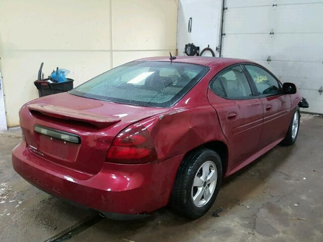 2G2WP552861132518 - 2006 PONTIAC GRAND PRIX MAROON photo 4