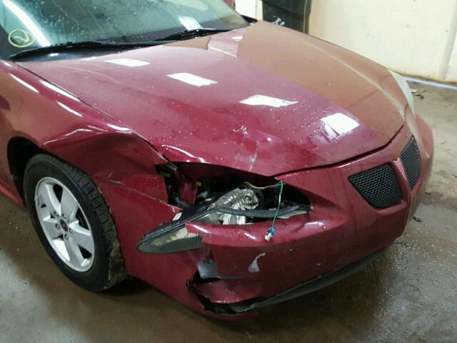 2G2WP552861132518 - 2006 PONTIAC GRAND PRIX MAROON photo 9