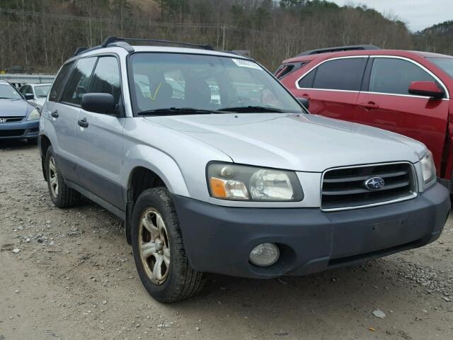 JF1SG63665H738729 - 2005 SUBARU FORESTER SILVER photo 1