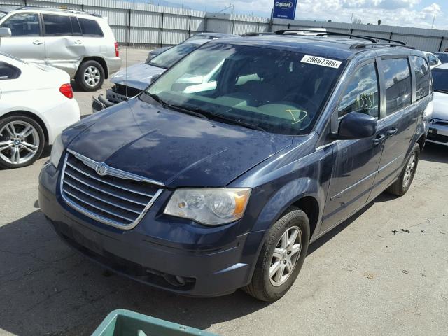 2A8HR54P68R725481 - 2008 CHRYSLER TOWN & COU BLACK photo 2