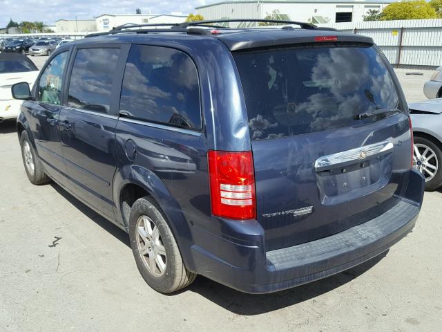 2A8HR54P68R725481 - 2008 CHRYSLER TOWN & COU BLACK photo 3