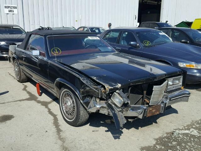 1G6EL6781FE635058 - 1985 CADILLAC ELDORADO B BLACK photo 1