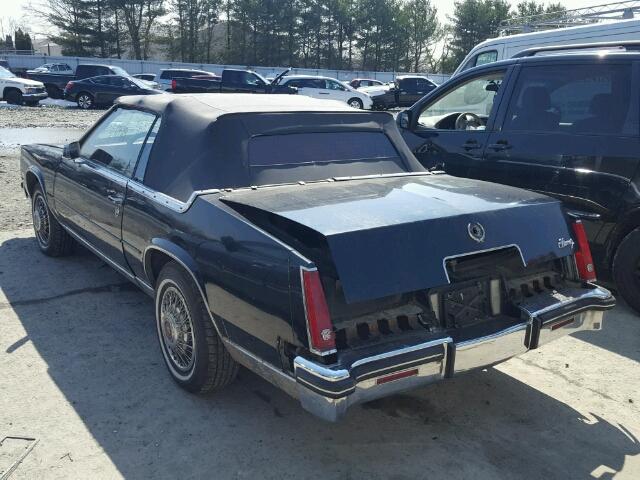 1G6EL6781FE635058 - 1985 CADILLAC ELDORADO B BLACK photo 3