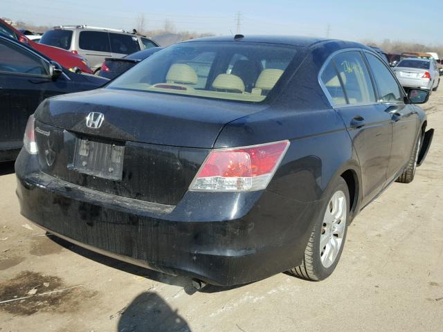 JHMCP26868C076719 - 2008 HONDA ACCORD EXL BLACK photo 4