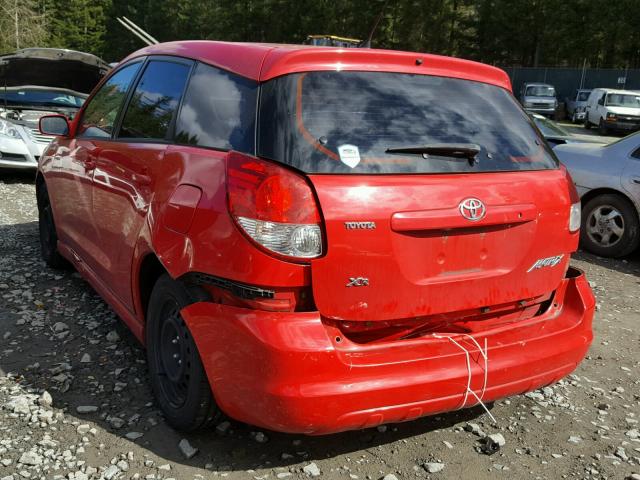 2T1KR38E33C140103 - 2003 TOYOTA COROLLA MA RED photo 3