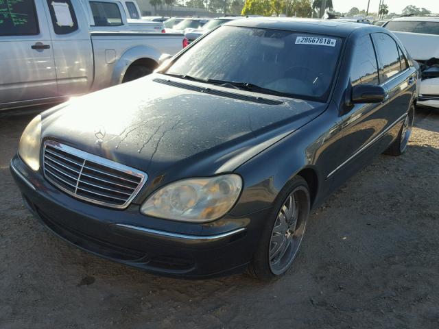 WDBNG75J24A416531 - 2004 MERCEDES-BENZ S 500 BLACK photo 2