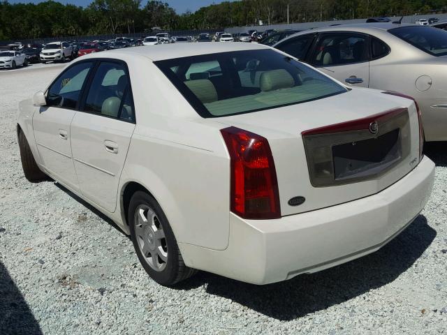 1G6DM577240107081 - 2004 CADILLAC CTS WHITE photo 3