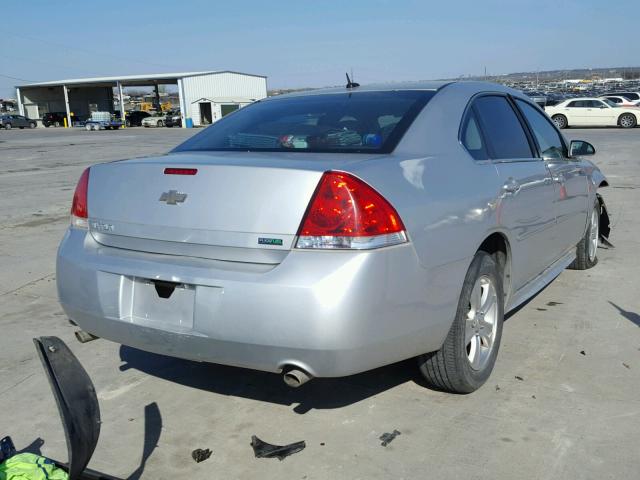 2G1WF5E31D1220131 - 2013 CHEVROLET IMPALA LS SILVER photo 4