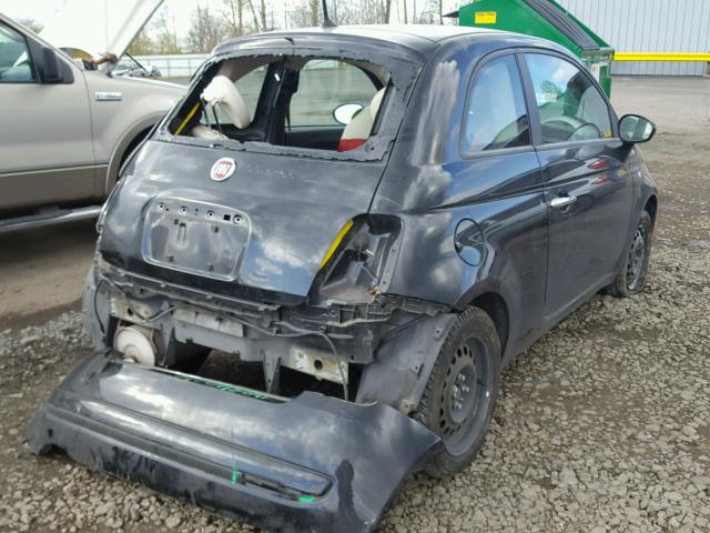 3C3CFFAR1CT348753 - 2012 FIAT 500 POP BLACK photo 4