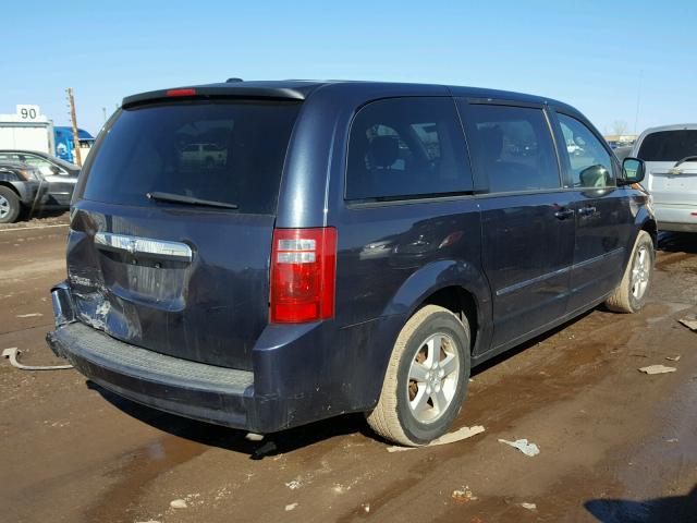 2D8HN54P88R741377 - 2008 DODGE GRAND CARA BLUE photo 4