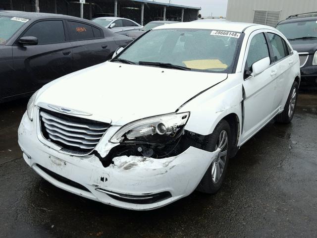 1C3CCBBGXEN144860 - 2014 CHRYSLER 200 TOURIN WHITE photo 2