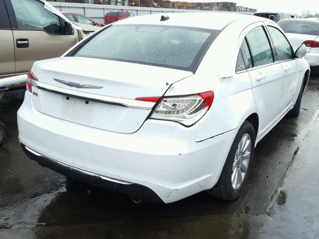 1C3CCBBGXEN144860 - 2014 CHRYSLER 200 TOURIN WHITE photo 4