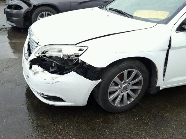 1C3CCBBGXEN144860 - 2014 CHRYSLER 200 TOURIN WHITE photo 9