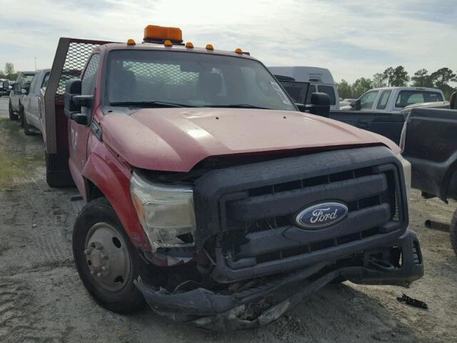 1FDRF3GT4BEA16033 - 2011 FORD F350 SUPER RED photo 1