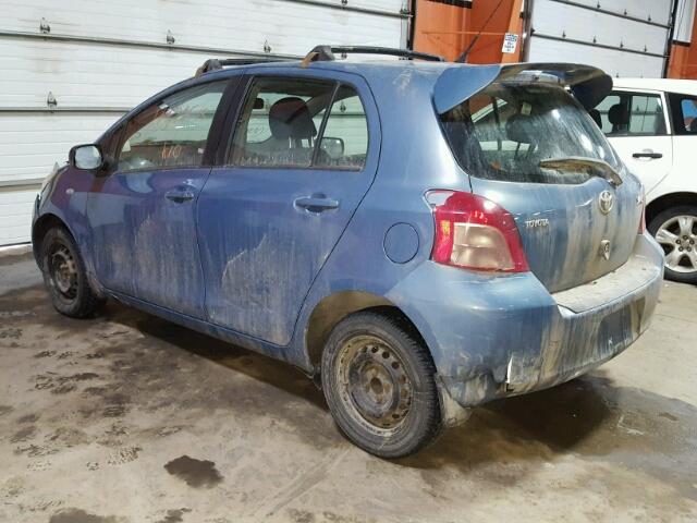 JTDKT923975130593 - 2007 TOYOTA YARIS BLUE photo 3