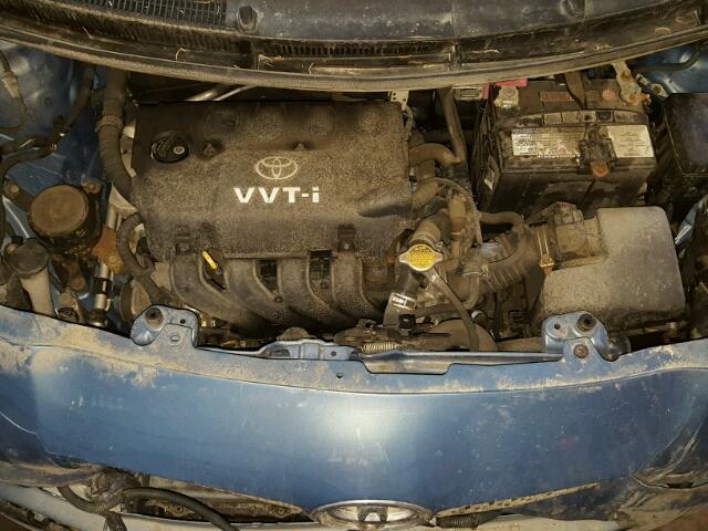 JTDKT923975130593 - 2007 TOYOTA YARIS BLUE photo 7