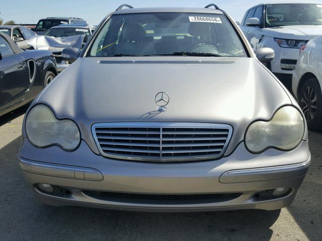 WDBRH61J24F465181 - 2004 MERCEDES-BENZ C 240 SPOR GRAY photo 9