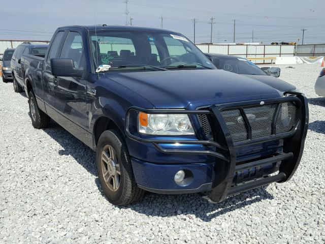 1FTRX12W58FB19312 - 2008 FORD F150 BLUE photo 1