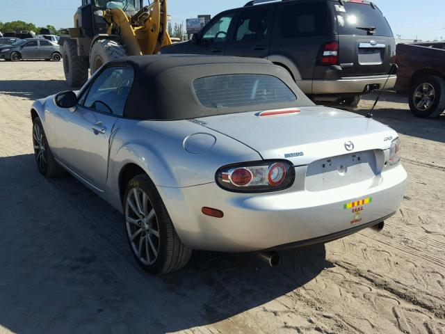 JM1NC25F780152813 - 2008 MAZDA MX-5 MIATA SILVER photo 3