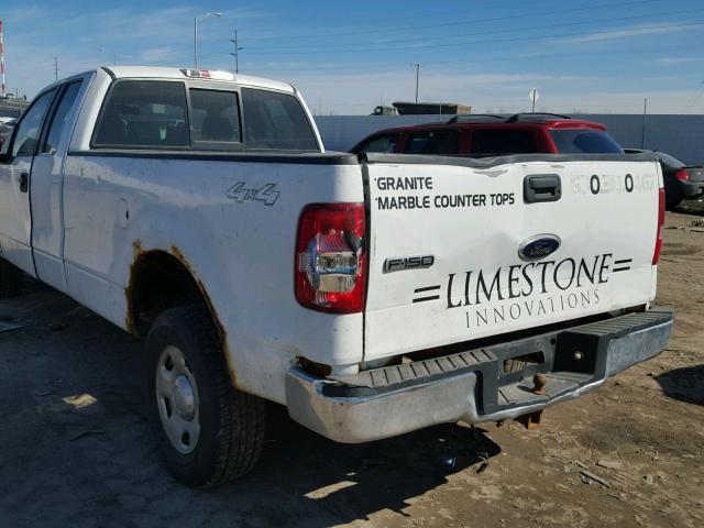 1FTVX14505NB40539 - 2005 FORD F150 WHITE photo 9