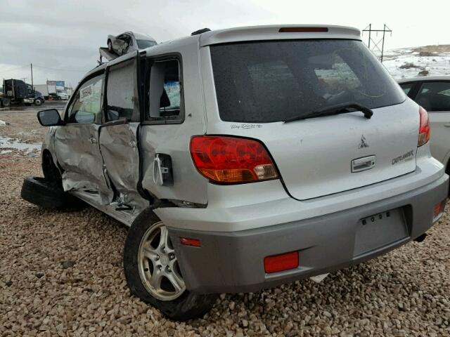 JA4LZ31G43U086016 - 2003 MITSUBISHI OUTLANDER GRAY photo 3