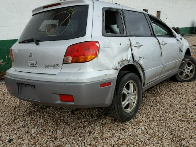 JA4LZ31G43U086016 - 2003 MITSUBISHI OUTLANDER GRAY photo 4