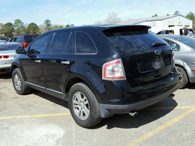 2FMDK38C28BA55485 - 2008 FORD EDGE SEL BLACK photo 3