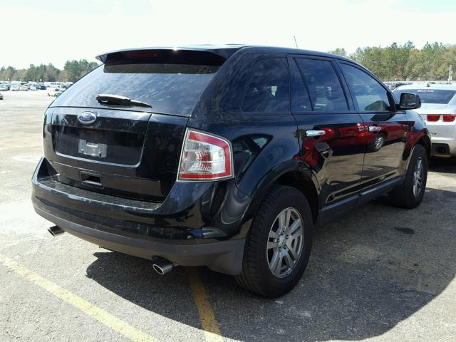 2FMDK38C28BA55485 - 2008 FORD EDGE SEL BLACK photo 4