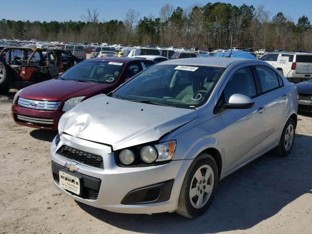 1G1JA5SH1E4125762 - 2014 CHEVROLET SONIC LS SILVER photo 2