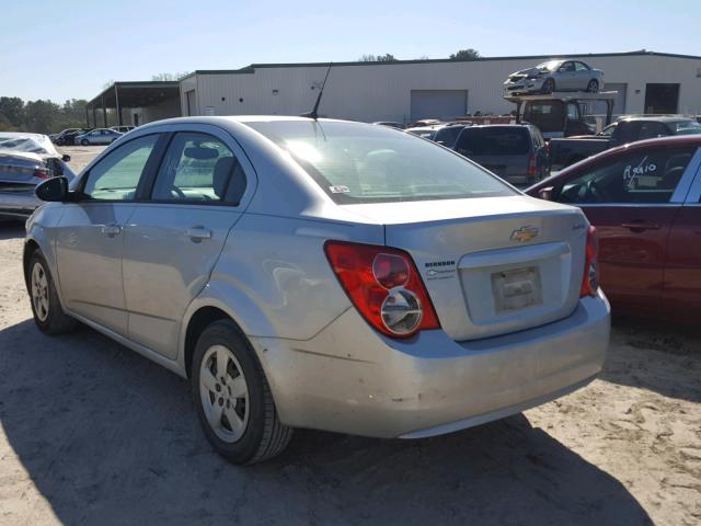1G1JA5SH1E4125762 - 2014 CHEVROLET SONIC LS SILVER photo 3